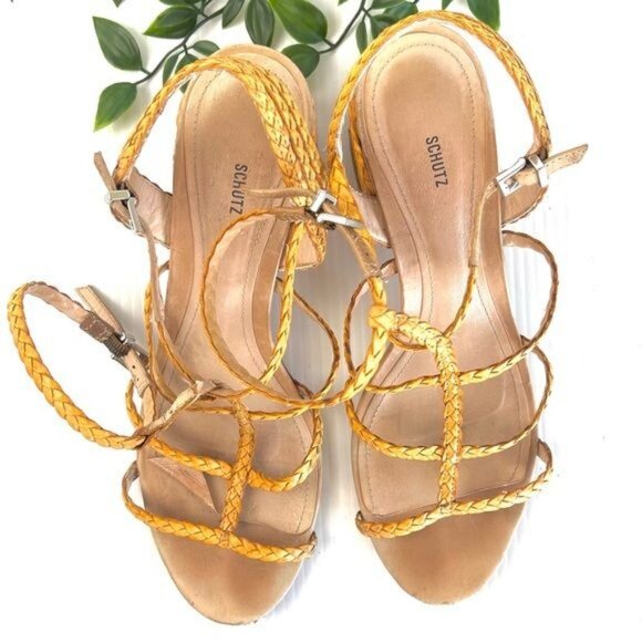 SCHUTZ Rosalia Strappy Block-Heel Sandals 9 - Picture 4 of 10